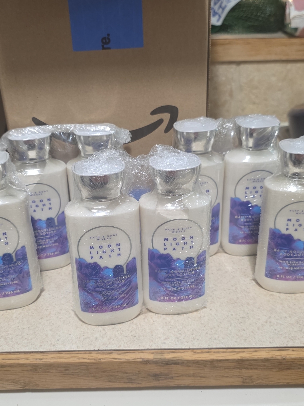 Bath & Body Works Moonlight Path Body Lotion - Cream & Purple